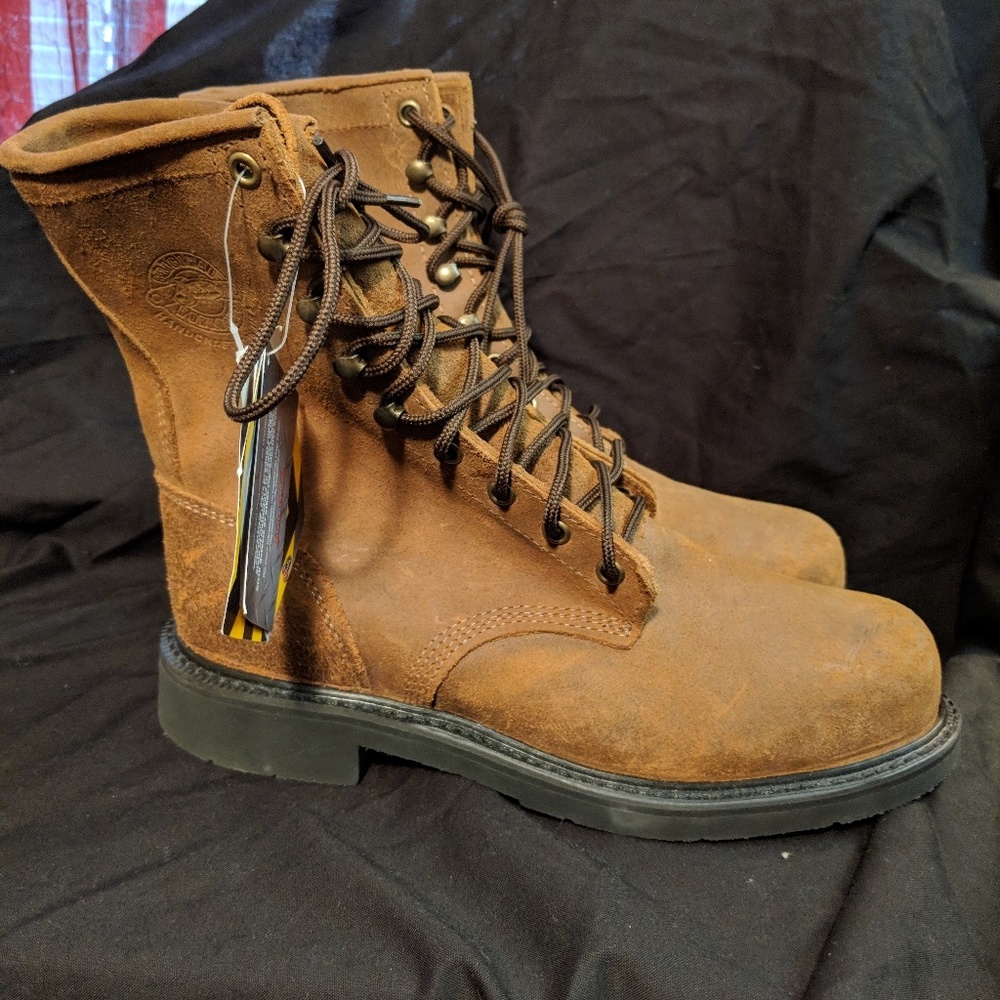 Justin Mountain Work Boots Steel Toe - J-Flex